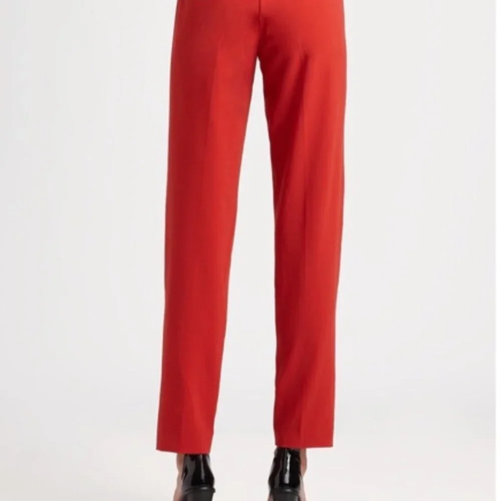 Vince Geranium Red Track Trouser SZ 6 - Picture 2 of 9